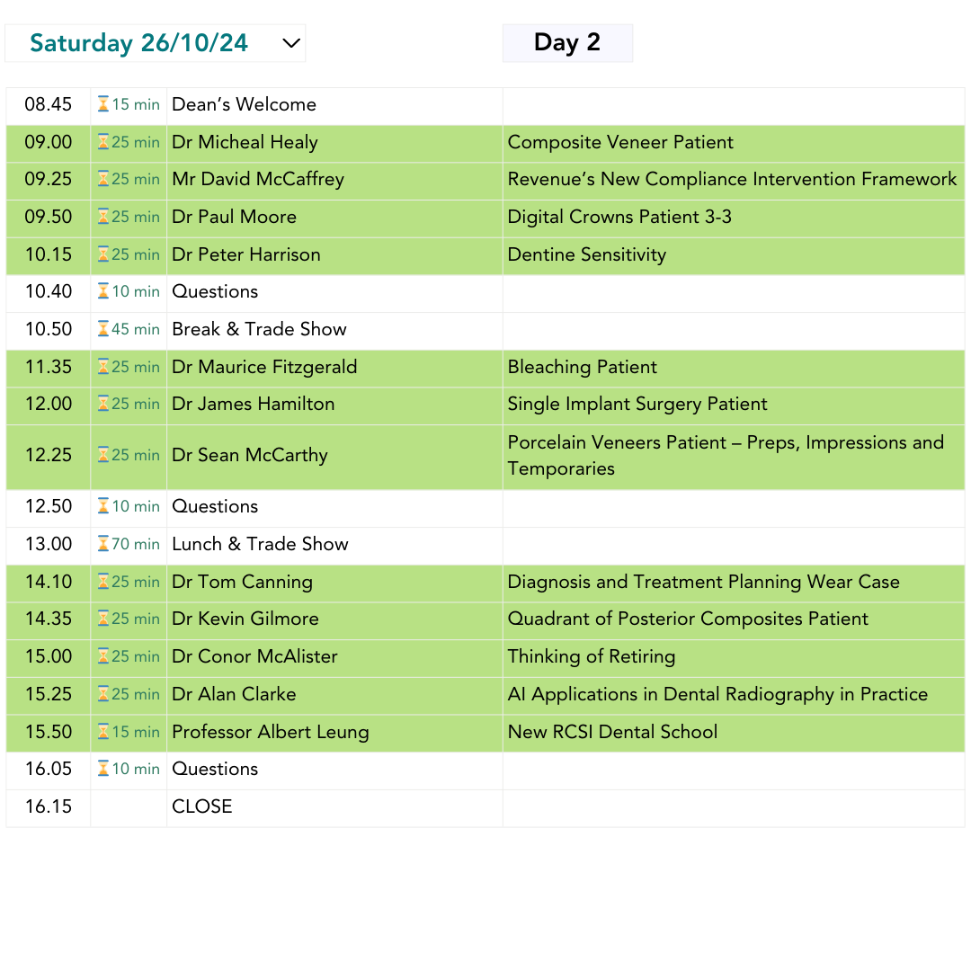 Day 2 Programme